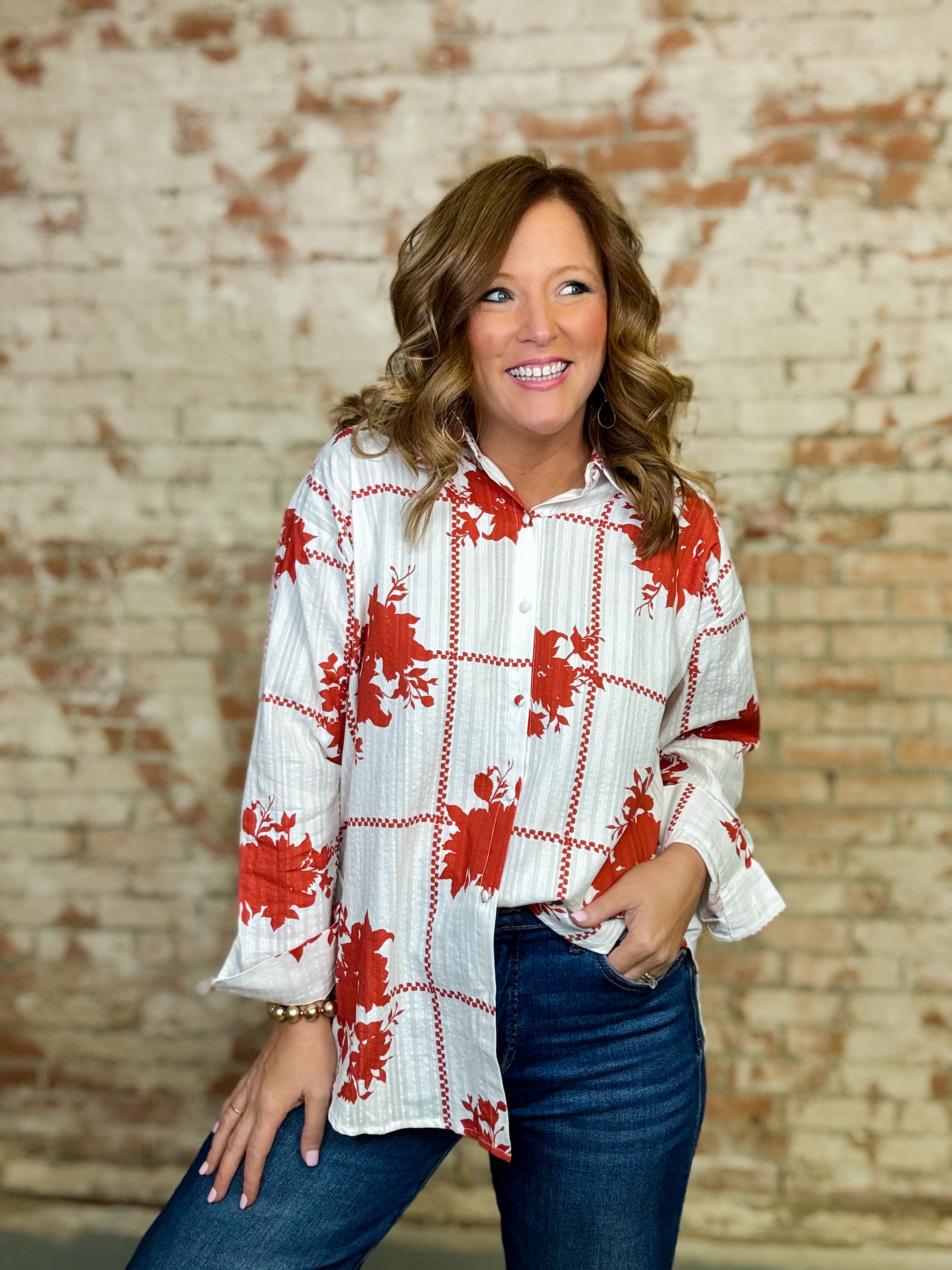 Natasha Button Down Top