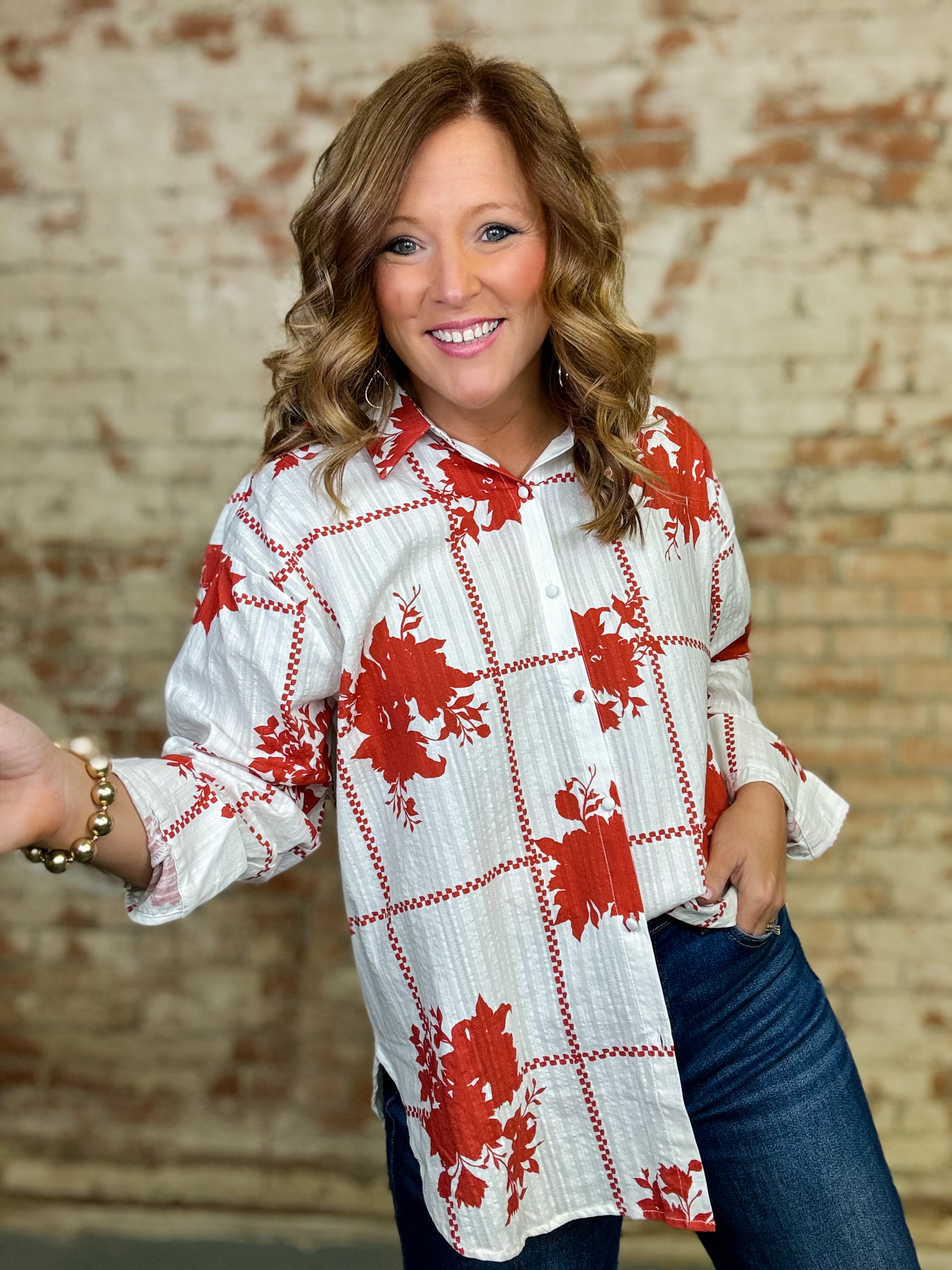 Natasha Button Down Top