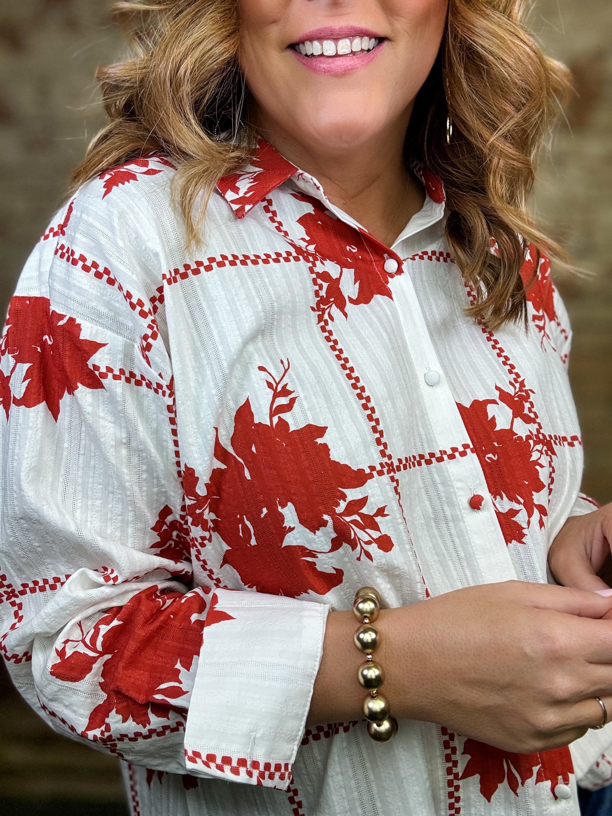 Natasha Button Down Top