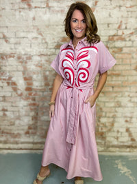 Ember Pinstripe Dress