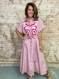 Ember Pinstripe Dress