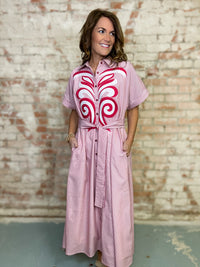 Ember Pinstripe Dress