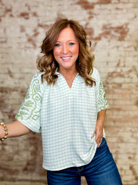 Chela Gingham Top