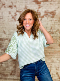 Chela Gingham Top
