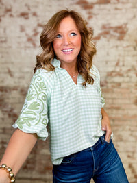 Chela Gingham Top
