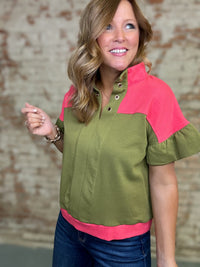 Brixley Color Block Top