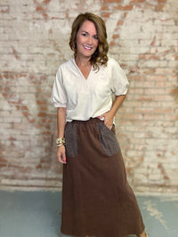 Shirley Mineral Washed Skirt