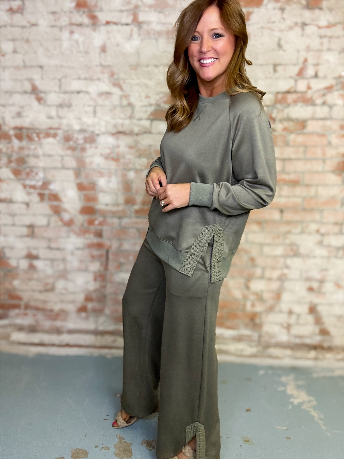 Kendra Crochet Pant Set