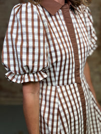 Irene Gingham Midi Dress