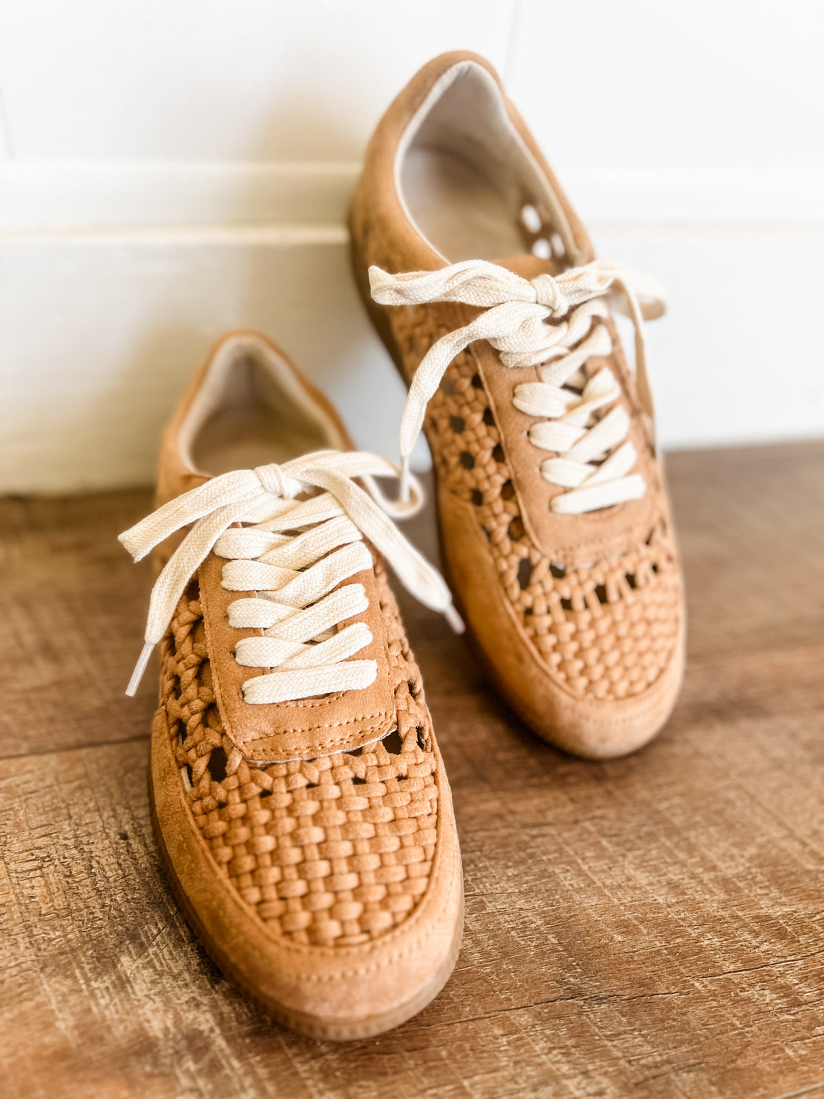 Sandy Suede Crochet Sneaker