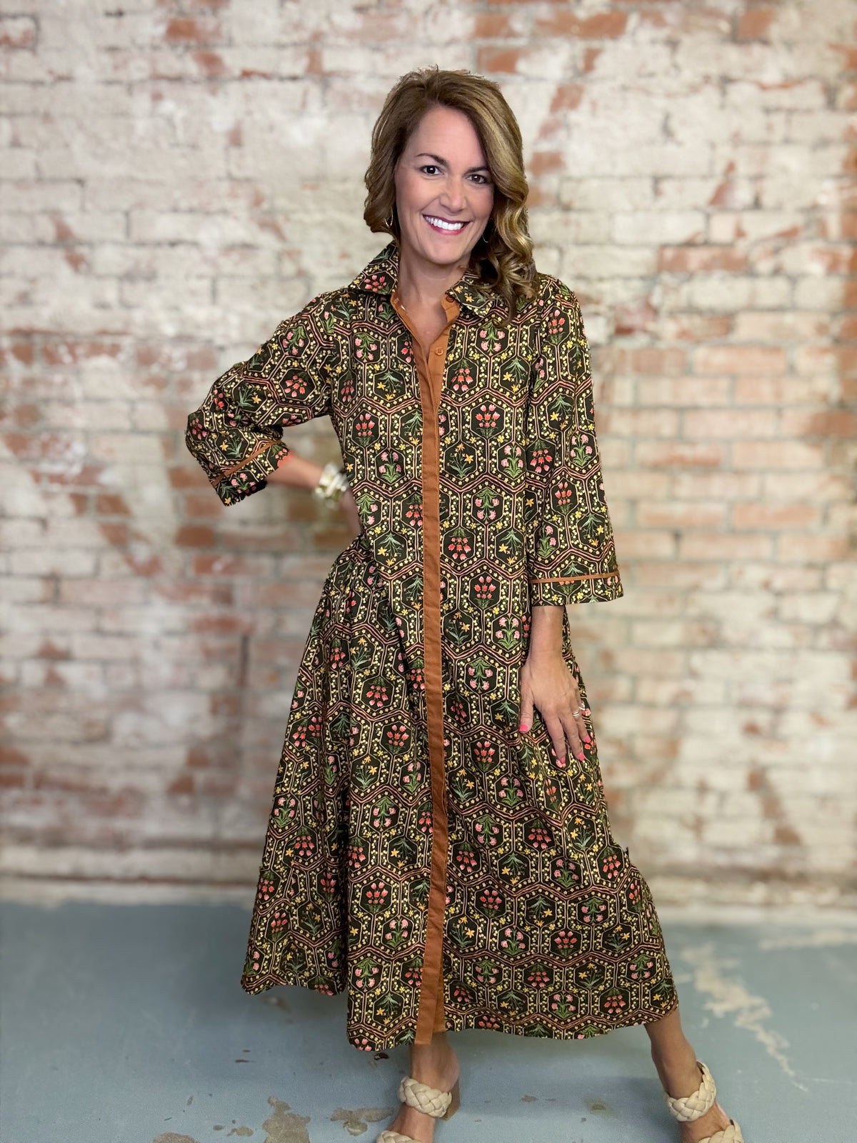 Kataleya Floral Midi Dress