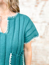 Marie Contrast Detail Ribbed Sweater