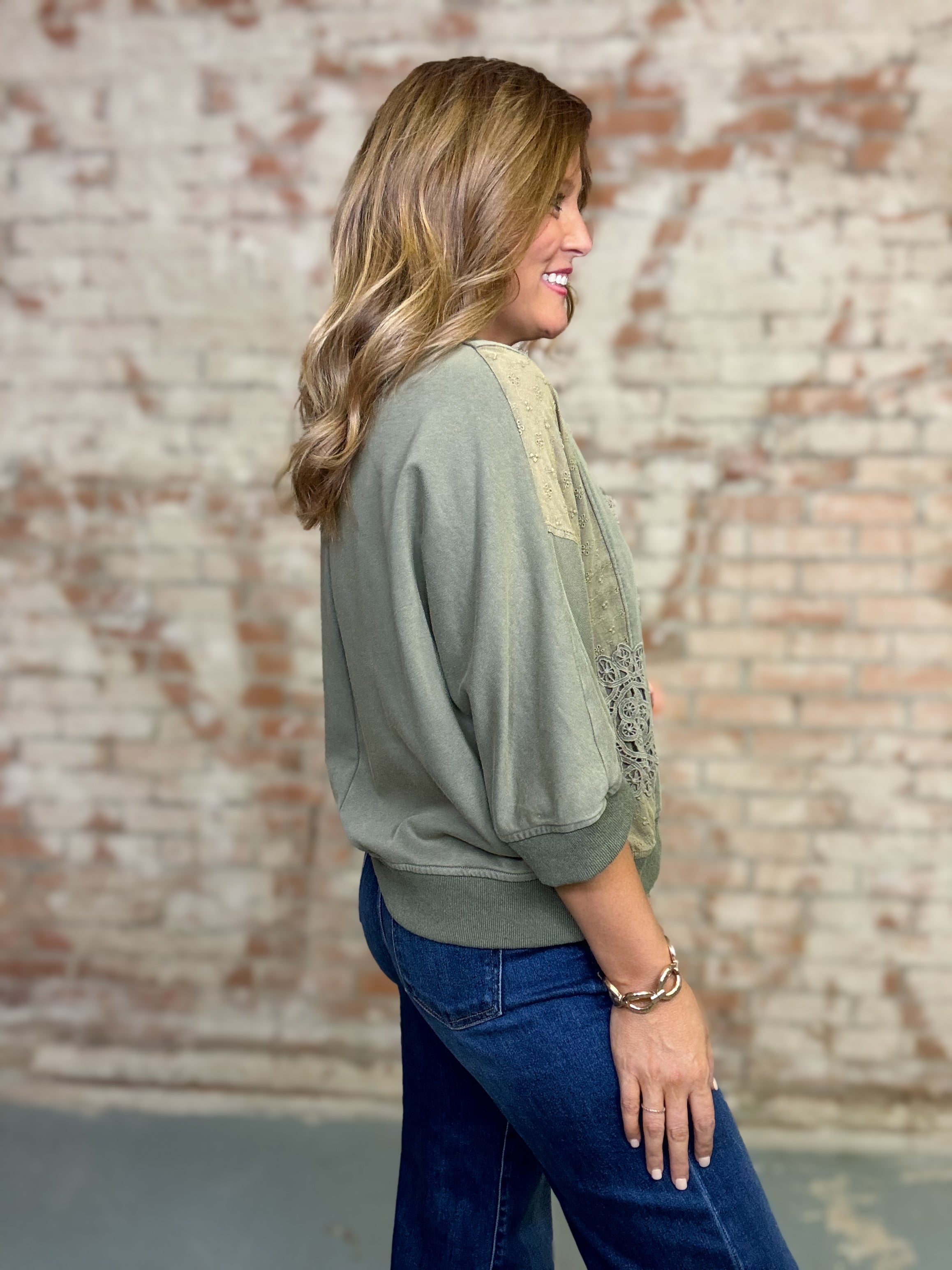 Addison Mineral Wash Pullover Top