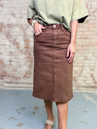 Camila Midi Denim Skirt