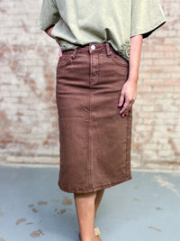 Camila Midi Denim Skirt