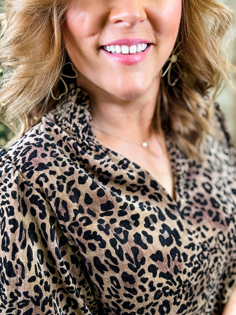 THML Pembrook Cheetah Top