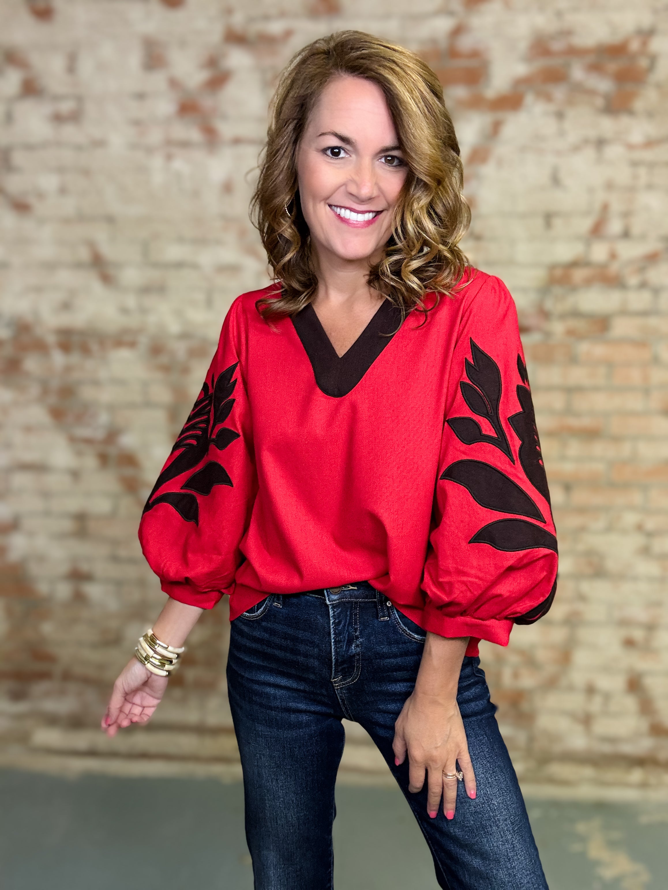 Patricia Applique Top