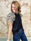 Weslee Flutter Sleeve Top