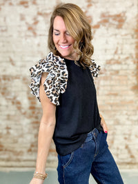 Weslee Flutter Sleeve Top