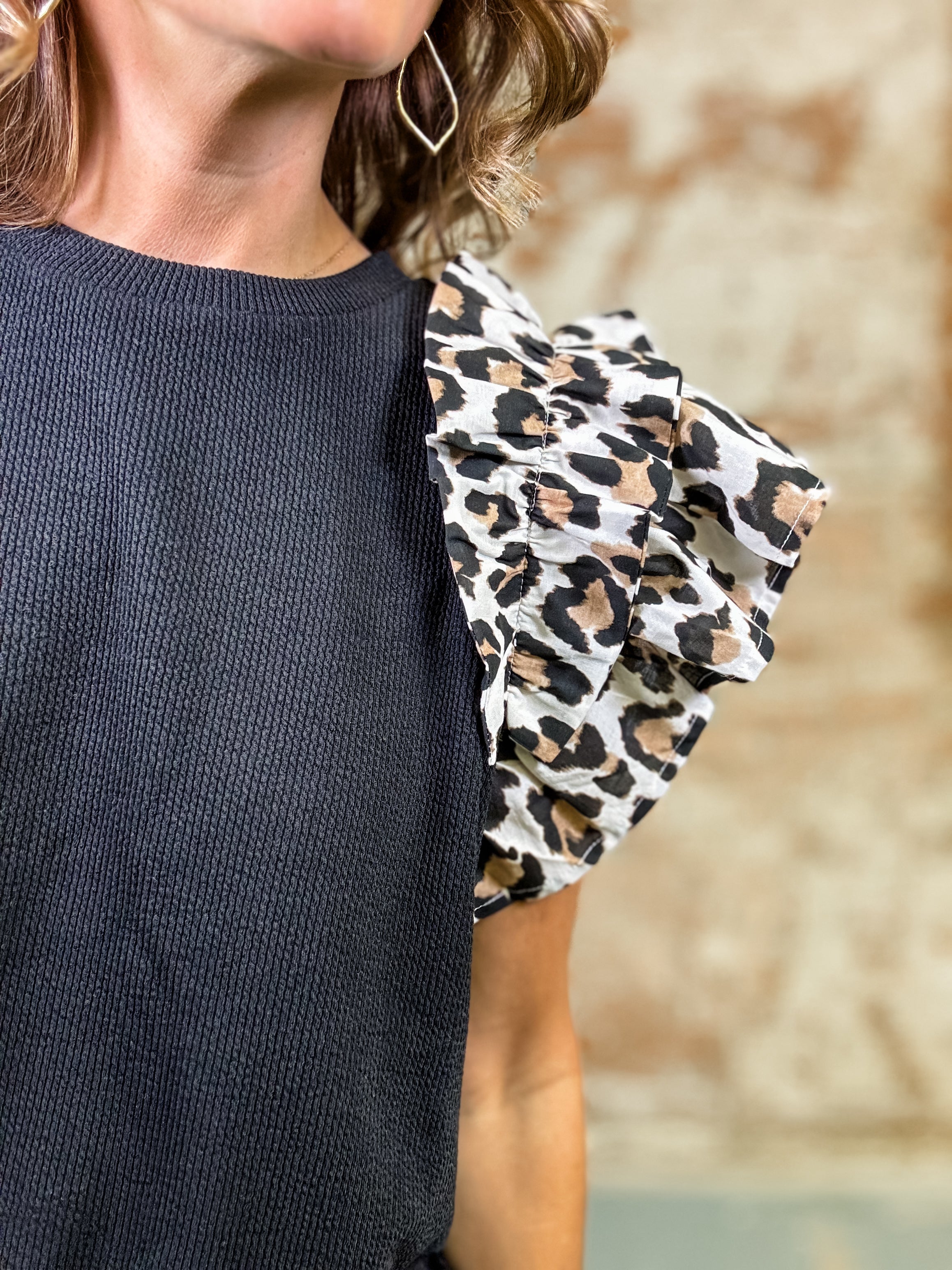 Weslee Flutter Sleeve Top