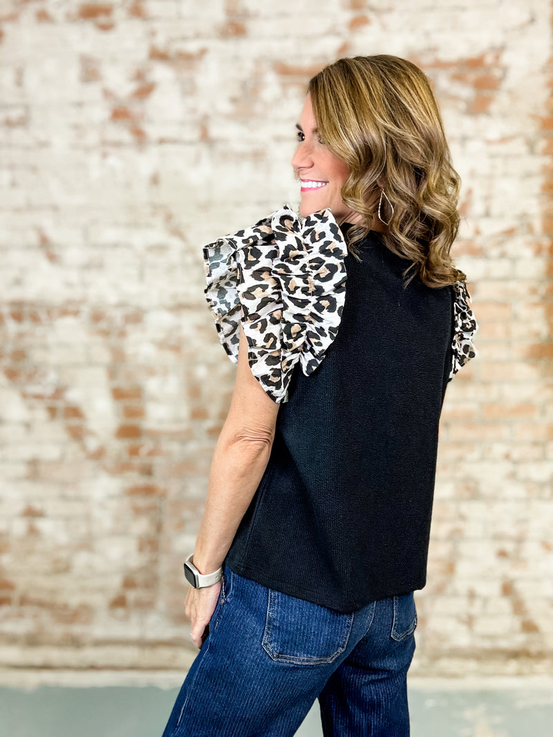 Weslee Flutter Sleeve Top