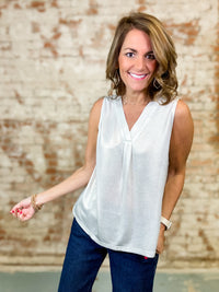 Remi Metallic Layering Top