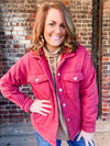 Brick Fleece Lined Quilted Jacket