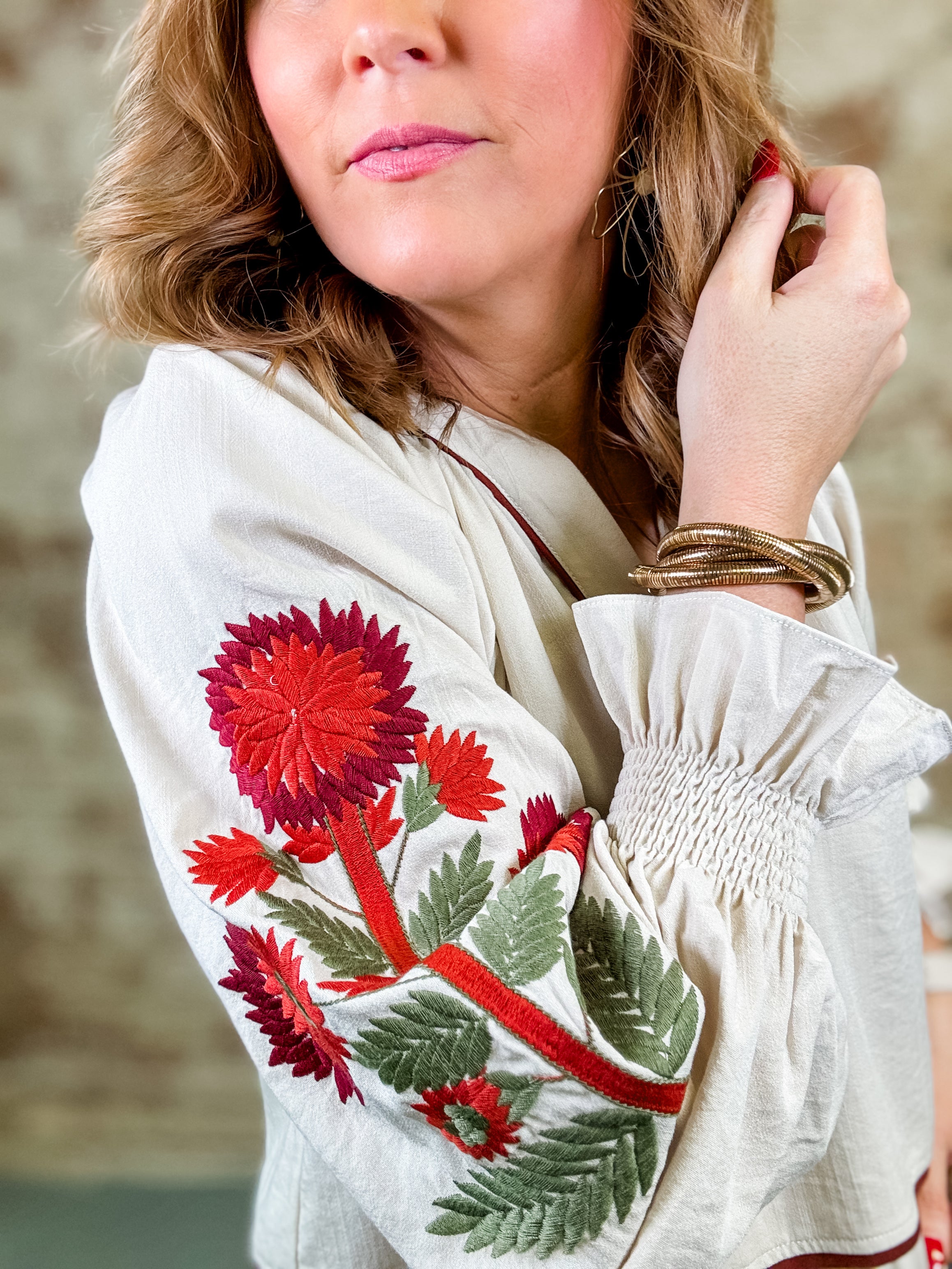 Jonelle Embroidery Top