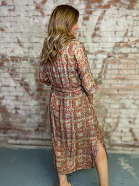 Landa Abstract Print Dress