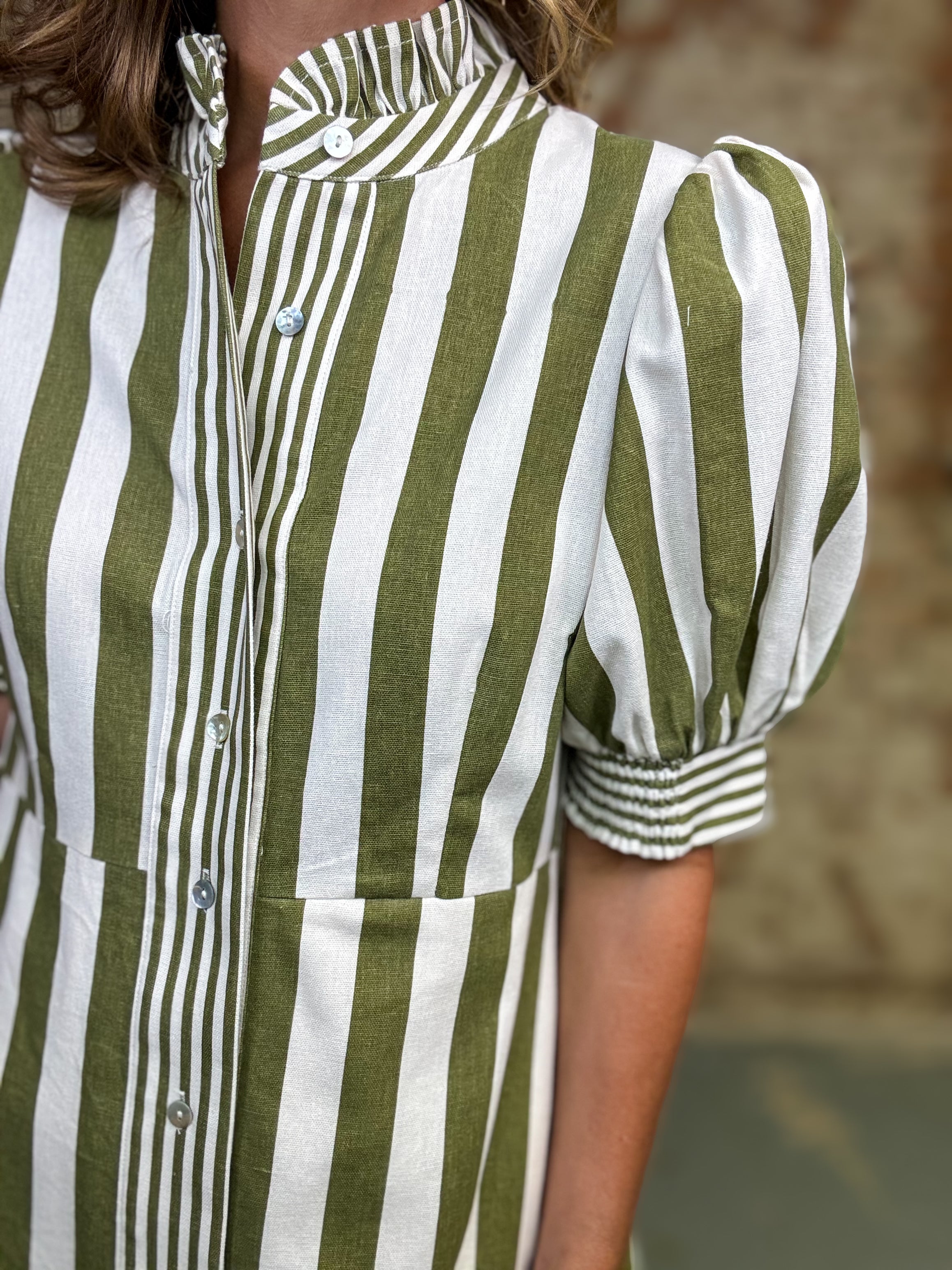Kristina Stripe Midi Dress