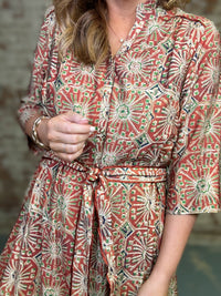 Landa Abstract Print Dress