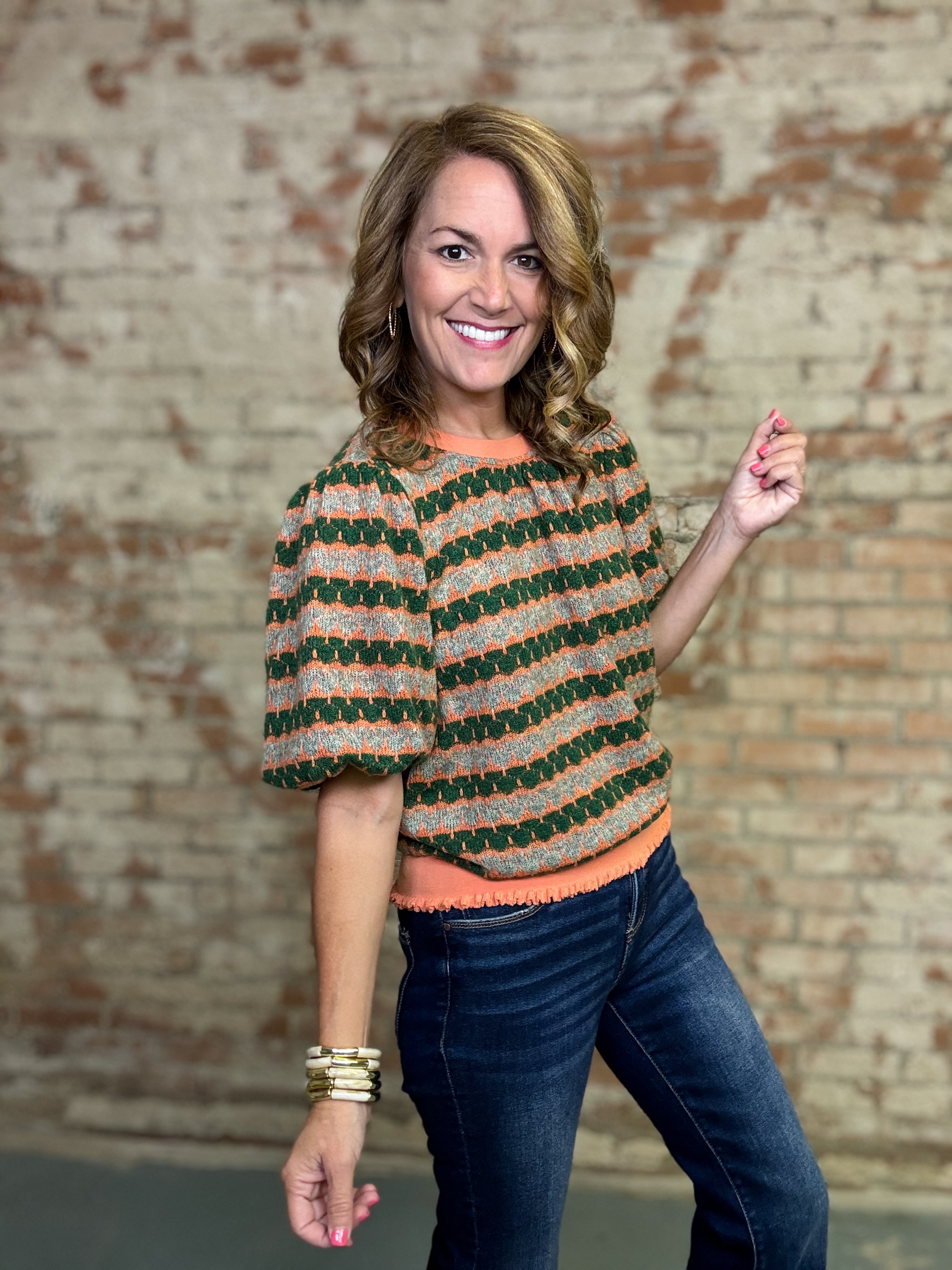 Kelly Stripe Sweater Top