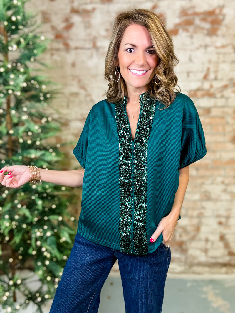 Randie Sequin Top