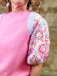 THML Zinnia Eyelet Sleeve Top