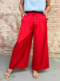 Kristie Solid Wide Leg Pants