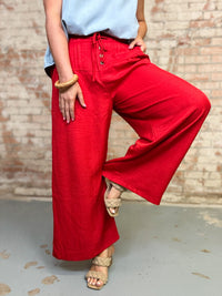 Kristie Solid Wide Leg Pants