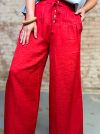Kristie Solid Wide Leg Pants