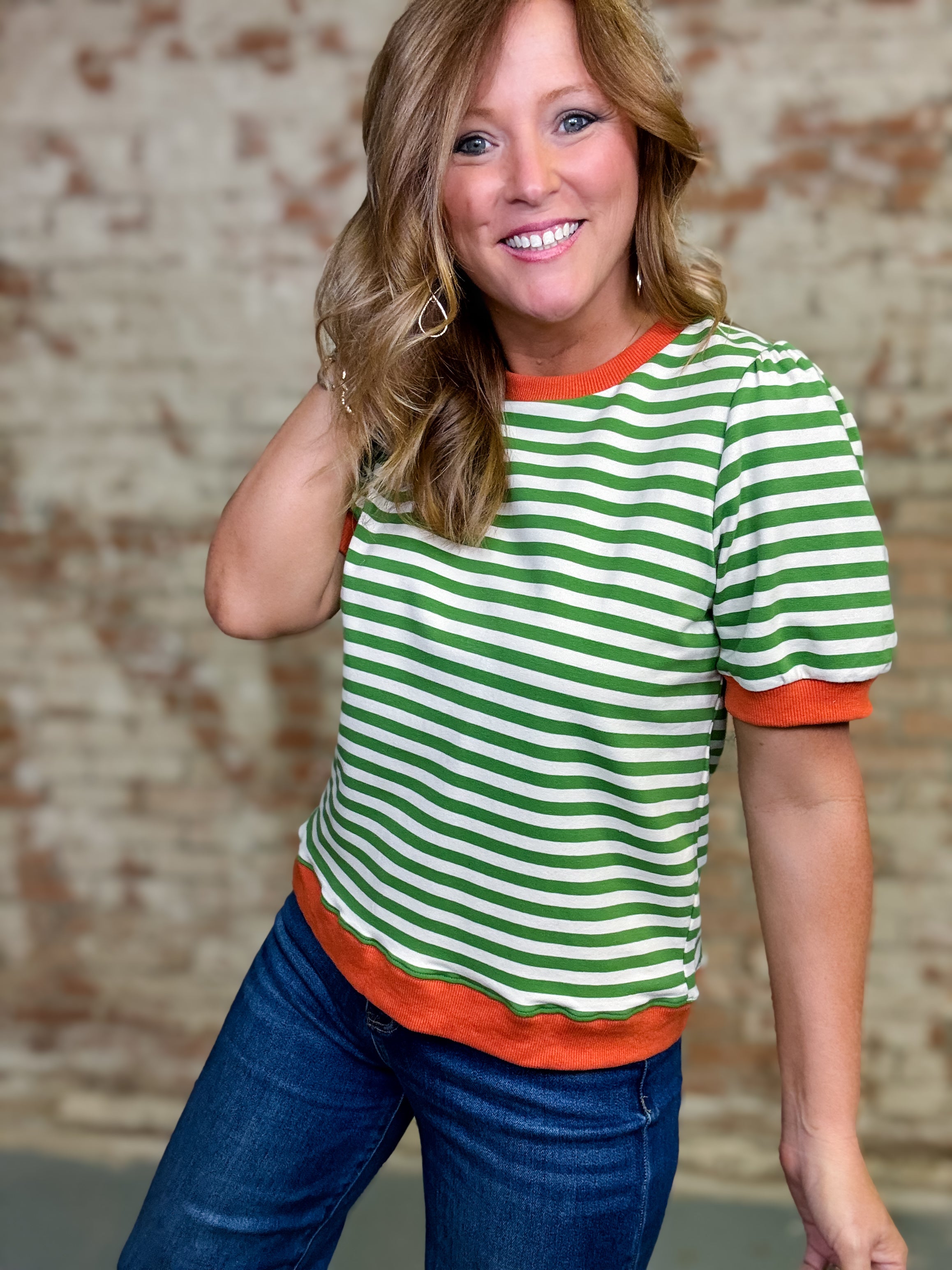 Aileen Stripe Top
