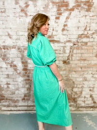 Lainey Ruffle Collar Midi Dress