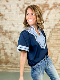 THML Chloe Flutter Sleeve Top