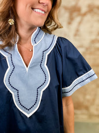 THML Chloe Flutter Sleeve Top