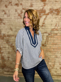 Fannie Stripe Top