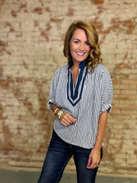 Fannie Stripe Top