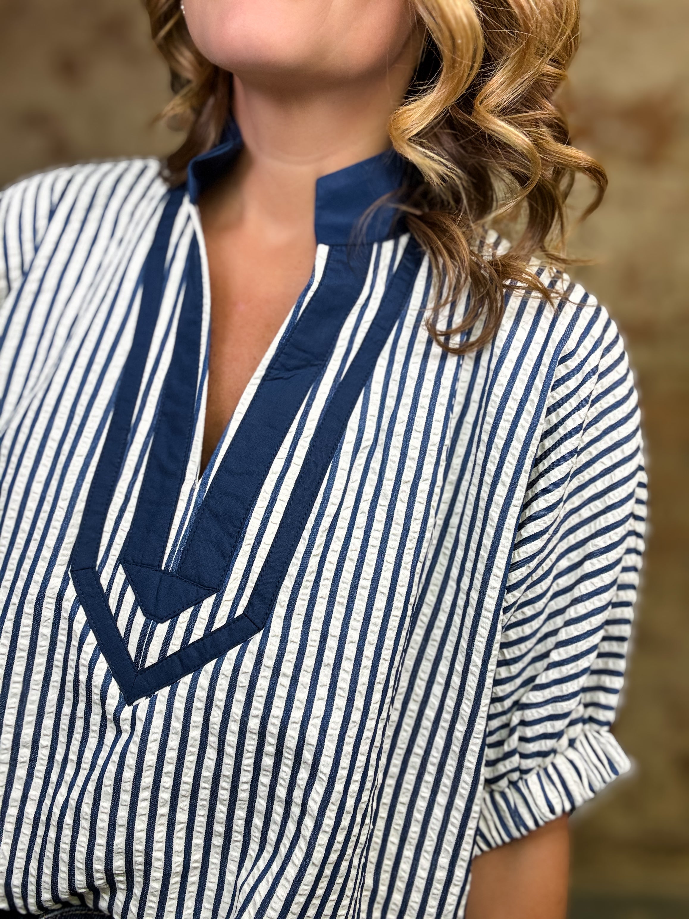 Fannie Stripe Top