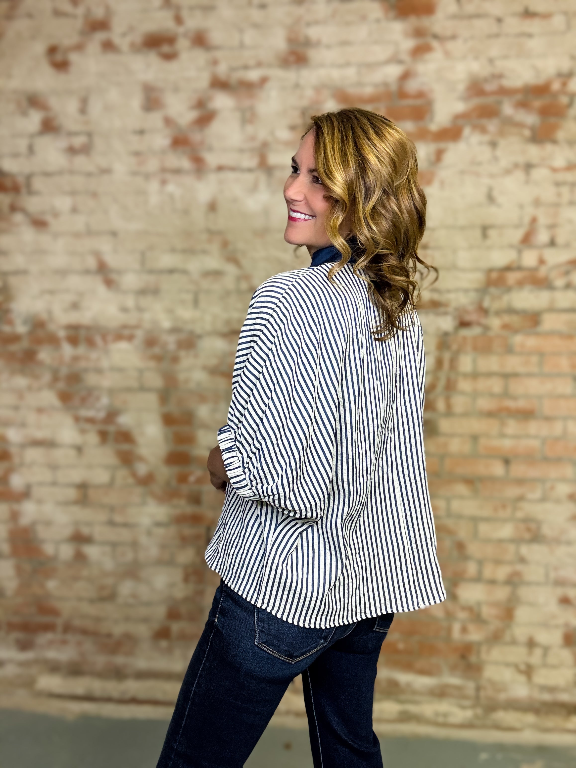 Fannie Stripe Top