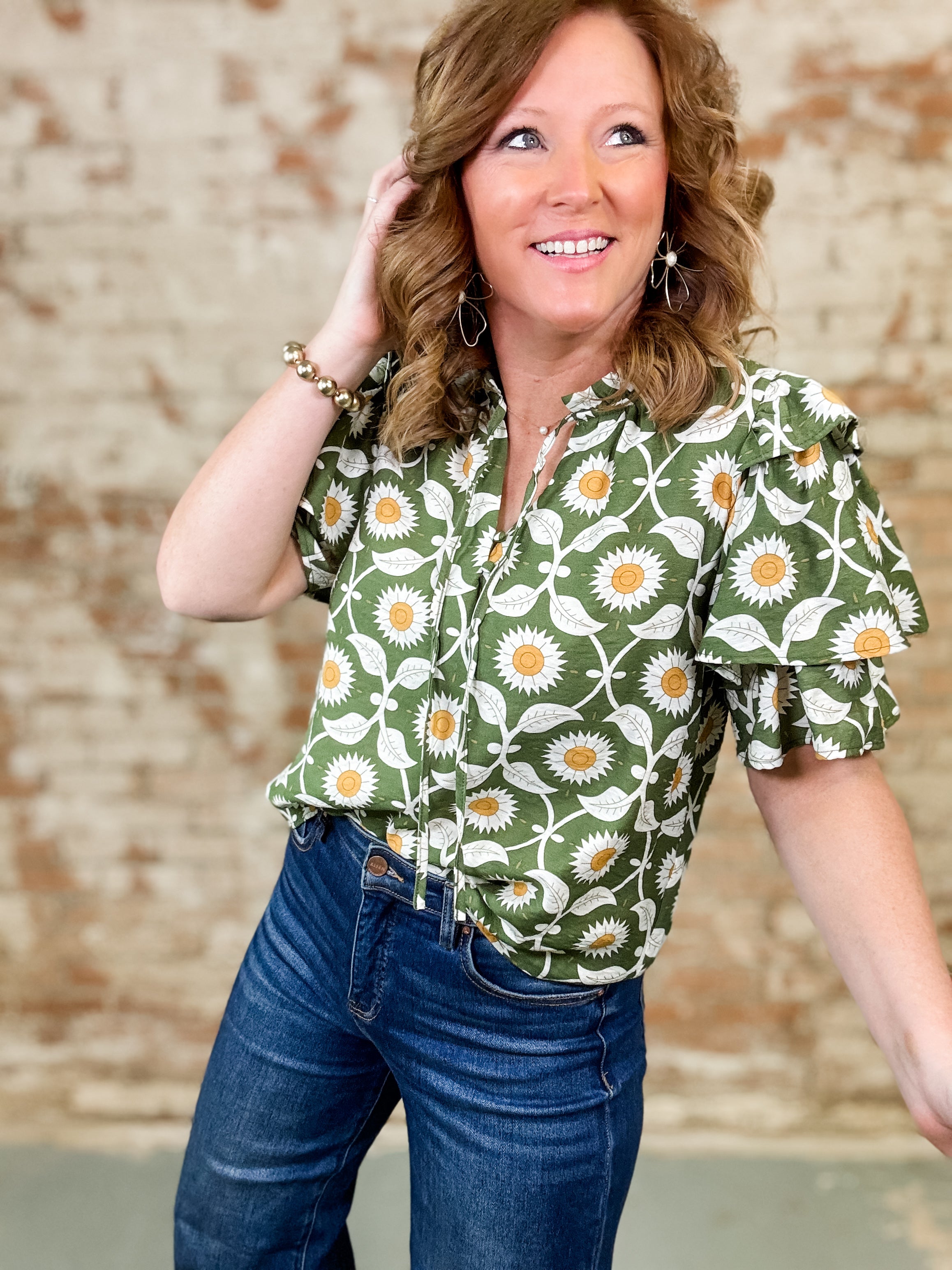 Phillipa Layered Ruffle Top