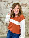 BrookAnn Color Block Top