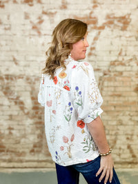 Isabella Jacquard Print Top