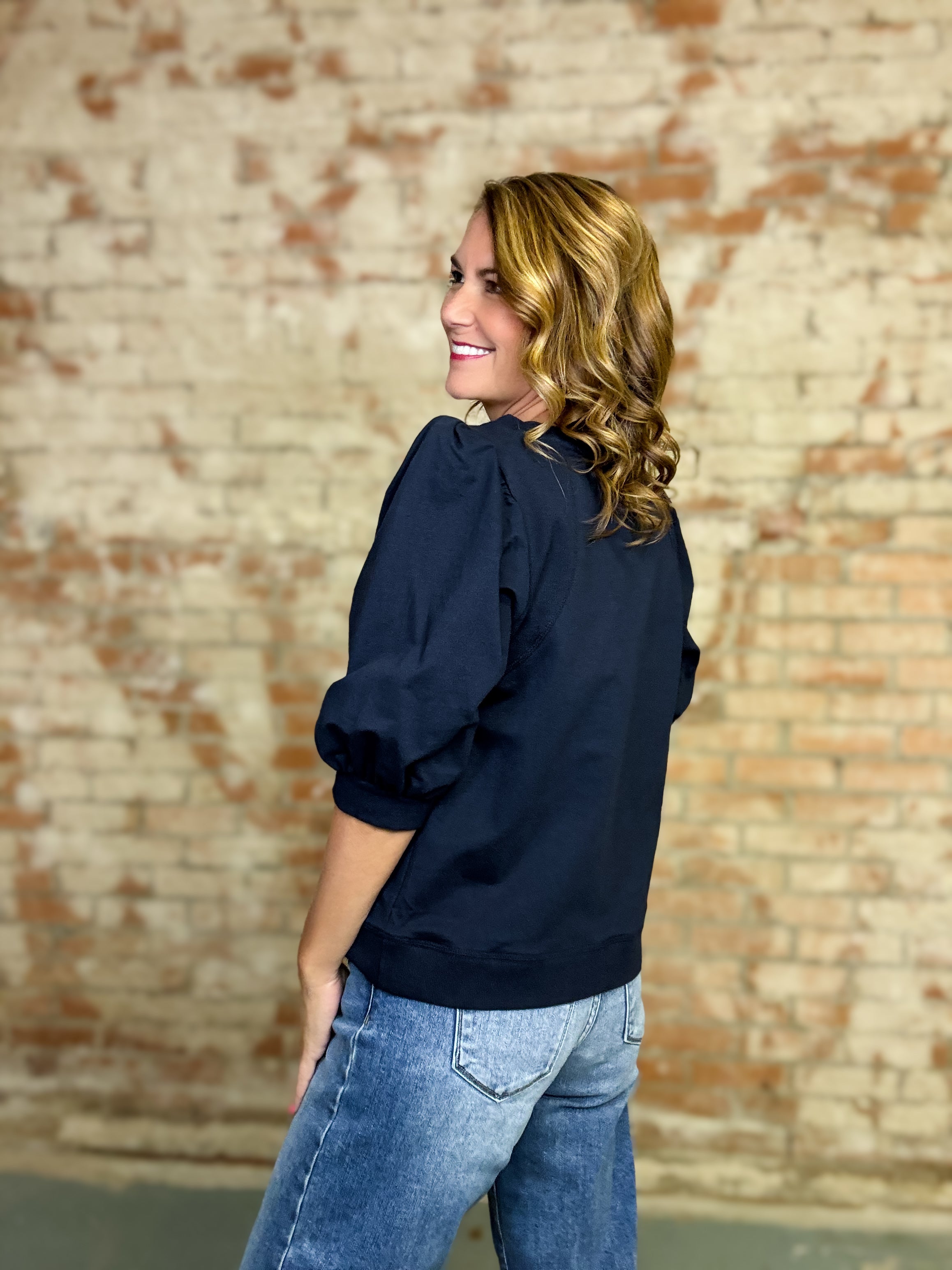 Terry Sweatshirt Top