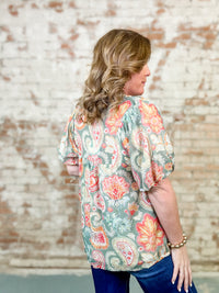 Wynn Paisley Print Top